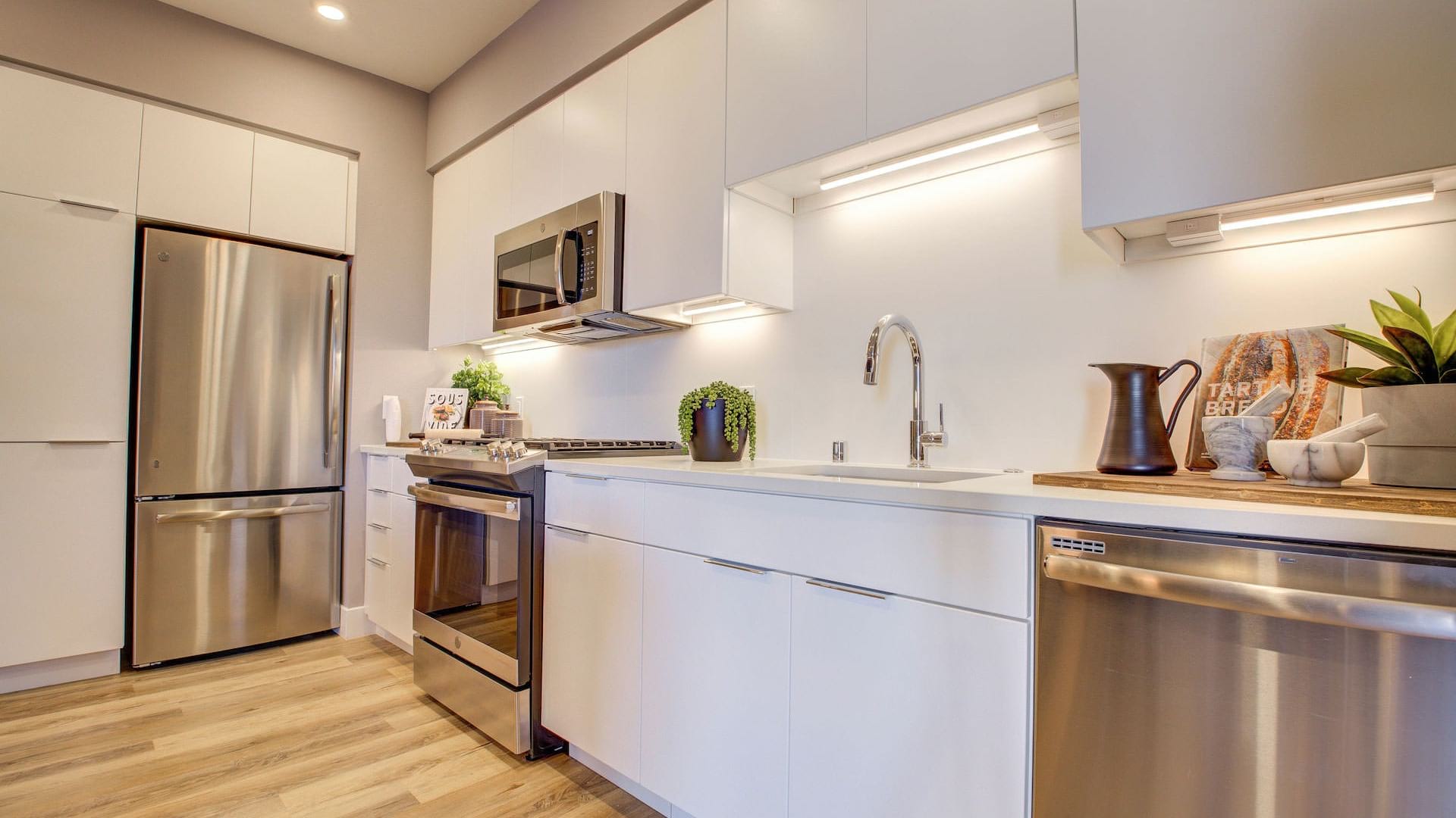 Kitchen with Stainless Steel Appliances